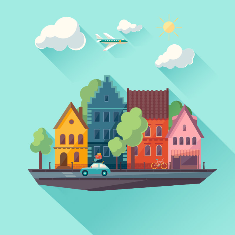 An Anywhere Neighborhood Illustration 1 An Anywhere Neighborhood Illustration 1